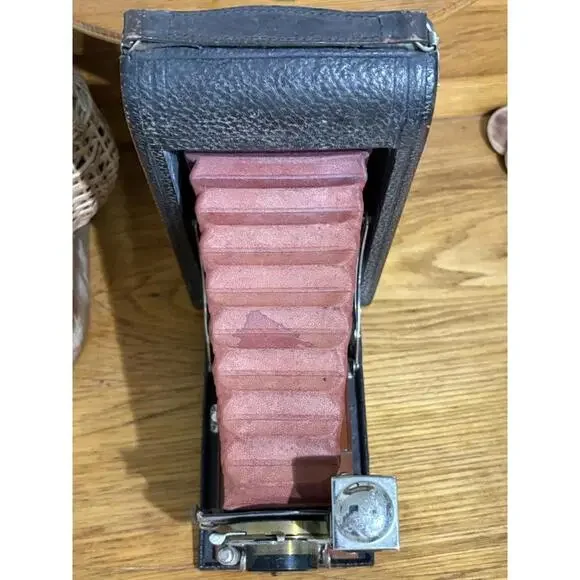 Antique Eastman Kodak NO. 3A FOLDING POCKET KODAK Model B-4 Camera w/ Red Bellow - Picture 14 of 15